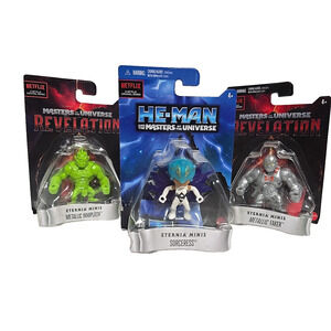 Masters of the Universe ETERNIA MINIS MOTU REVELATION - 3 Figure lot NEW Lot D